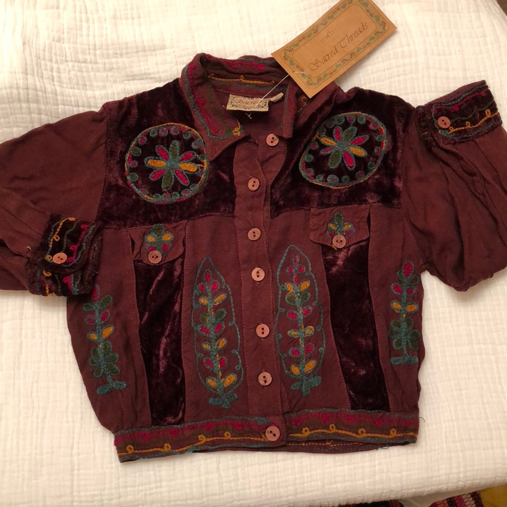 NWT Sacred Threads Blouse YM